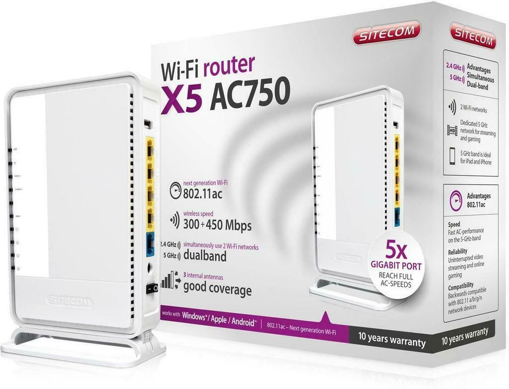 Sitecom WLR-5002 AC750 Wi-Fi Router X5