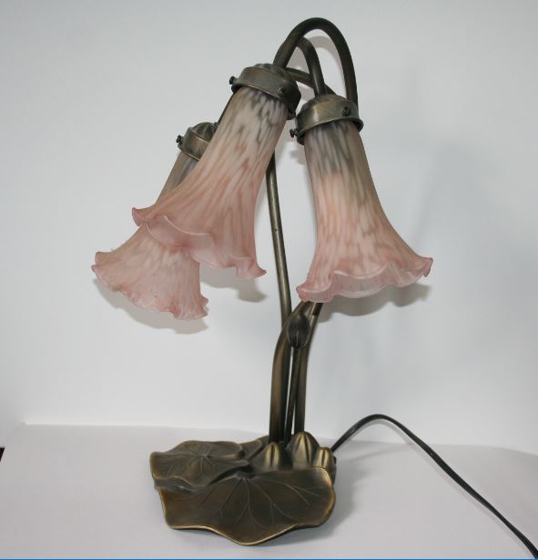 Natuur Executie leven Tafellamp Art-Deco style 3 glas kelken voet waterlelie UITVERKOCHT/SOLD |  Citywall Trading