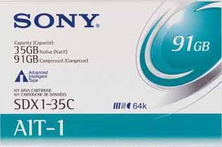 Sony SDX135C 35/91 GB AIT-1 8MM 230M Tape Cartridges
